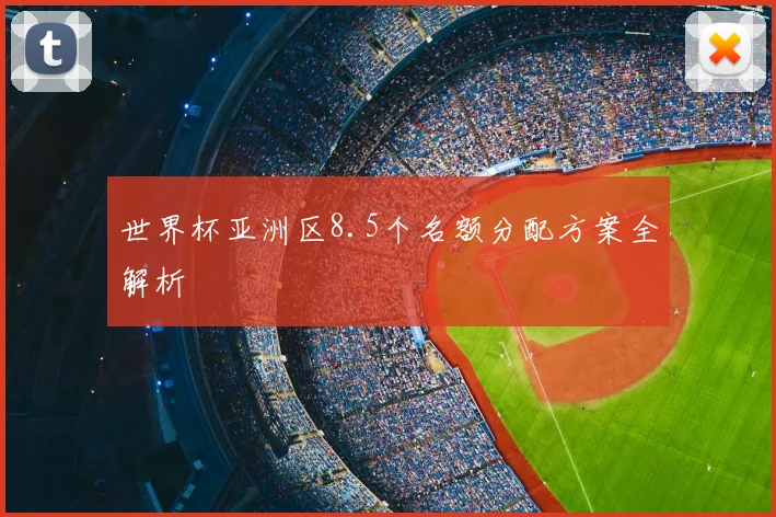 世界杯亚洲区8.5个名额分配方案全解析